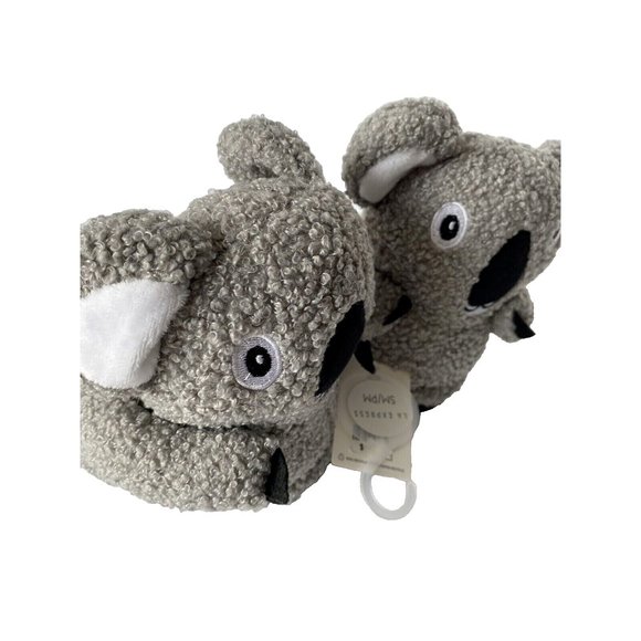 Koala Slippers Cute Koala Face House Slip On Slippers with Grips New Ladies - Picture 3 of 7